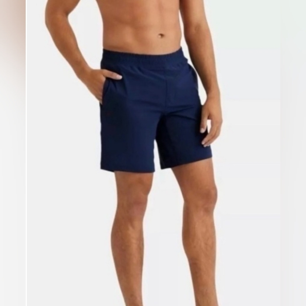 Rhone NWOT Versatile 9" Unlined Navy Athletic Shorts Size Large.